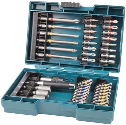 Makita 37-Piece Screwdriver Bit & Socket Set – Precision Driving Kit with Carry Case
