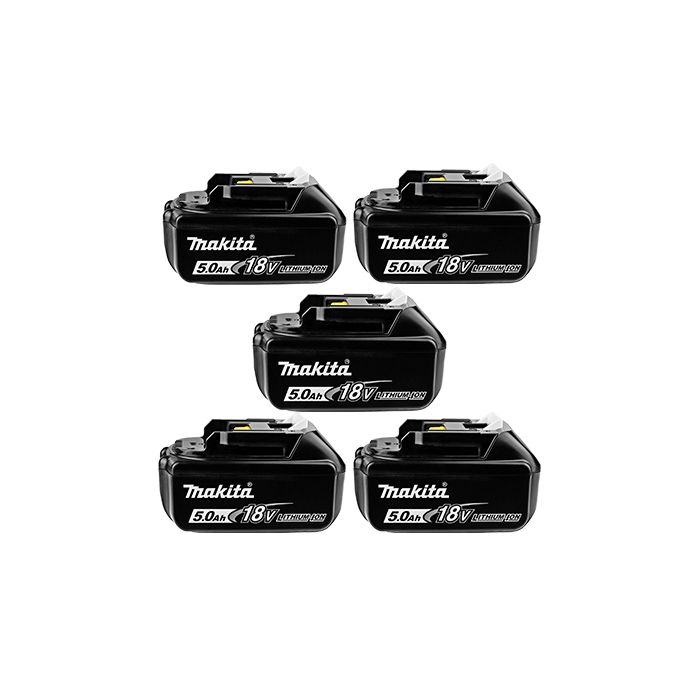 Makita BL1850B 18V 5.0Ah LXT Lithium-Ion Battery Pack – Set of 5 | Long Runtime & Fast Charging