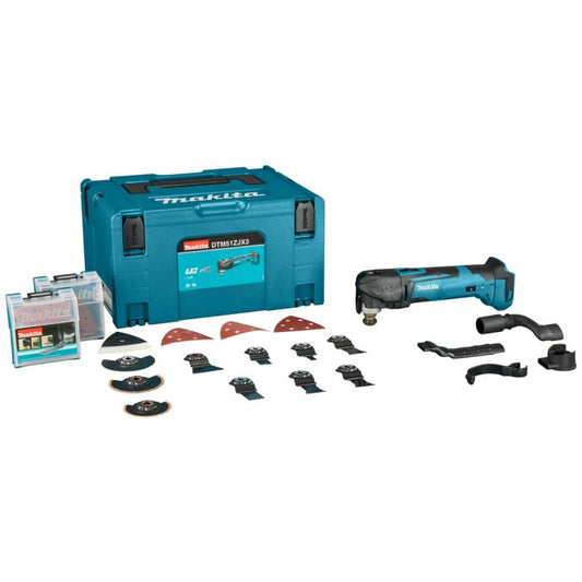 Makita DTM51ZJX3 18V LXT Cordless Multi-Tool – High-Performance, Multi-Purpose Kit with Accessories