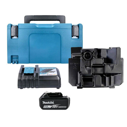 🔋 Makita 18V Power Kit – ⚡ 5.0Ah Battery, ⚡ Rapid Charger, 🧳 Type 3 Case & Inlay